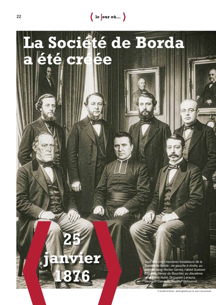 25 janvier 1876 – La Société de Borda a été créé