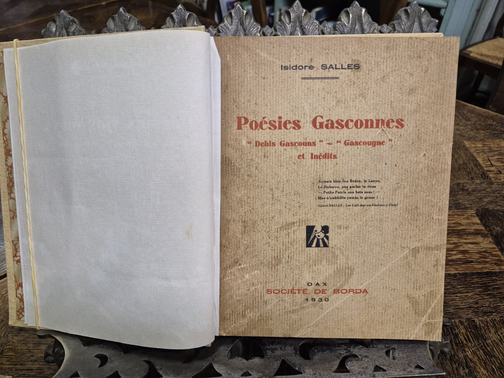 Poésies Gasconnes d’Isidore Salles – Édition originale de 1930